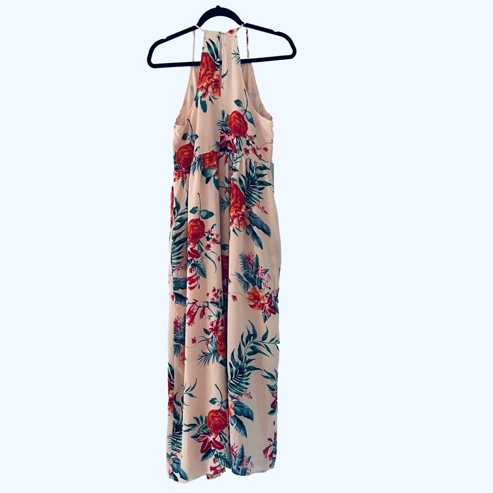 Gibson x Hi Sugarplum Pink Tropical Babydoll Maxi Dress, M - Picture 4 of 7